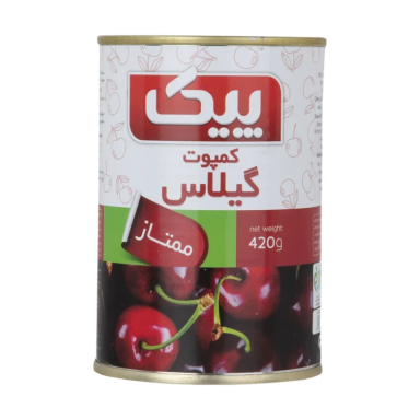کمپوت گیلاس ممتاز پیک وزن 420 گرم