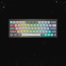 کیبورد گیمینگ فنتک کد Atom pro63 MK912 Blue Switch