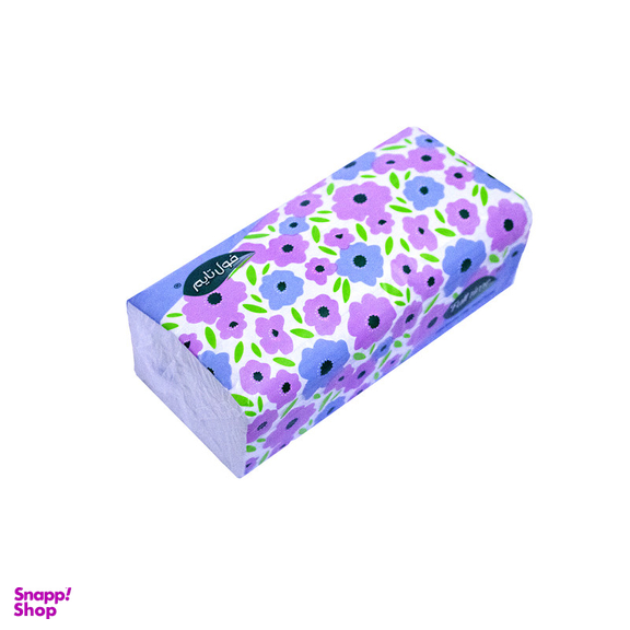 دستمال کاغذی 250 برگ فول تایم مدل گل دار بسته 8 عددی