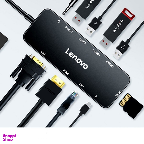 USB هاب 11 پورت Type-C لنوو مدل 36004372