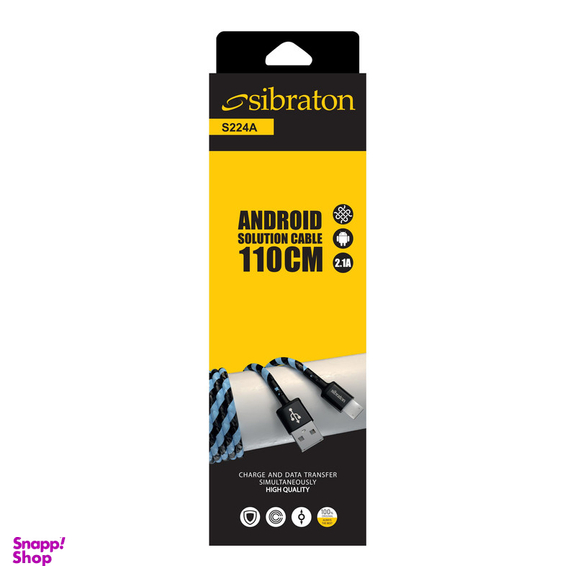 کابل تبدیل USB به microUSB سیبراتون مدل S224A طول 1.1 متر