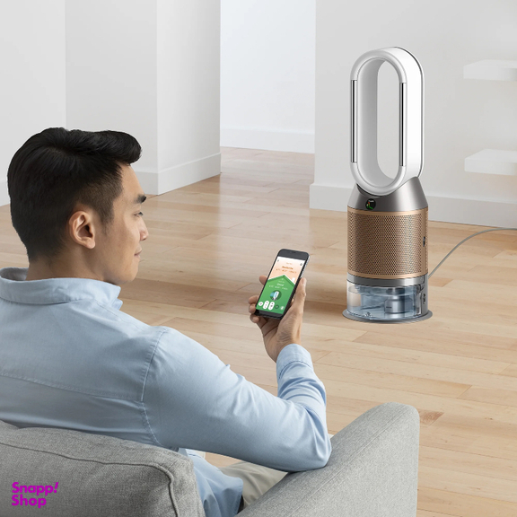 دستگاه تصفیه کننده هوا و رطوبت ساز دایسون مدل Purifier Humidify+Cool PH2 de-NOx PH05 رنگ طلایی