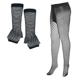 جوراب شلواری دخترانه مدل زنبوری به همراه ساق دست