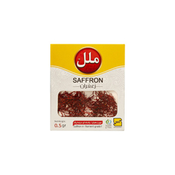 زعفران ملل وزن 0.5 گرم بسته بندی پاکتی