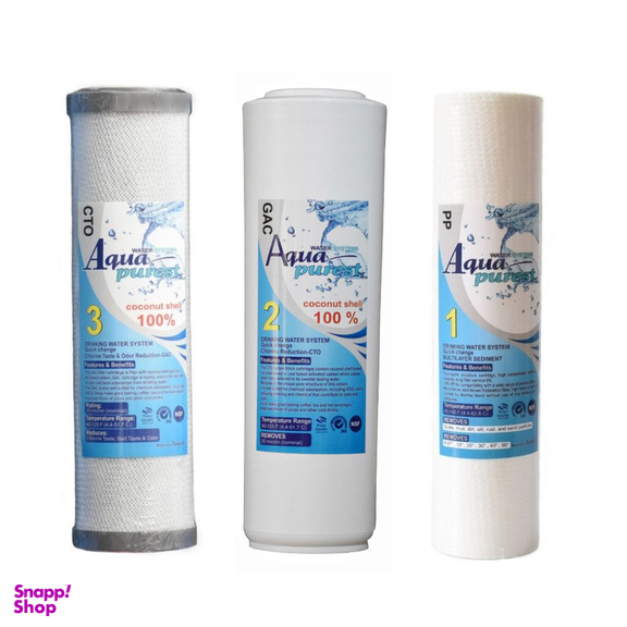 فیلتر دستگاه تصفیه آب آکوا پیورست مدل TS 301 NEW مجموعه 3 عددی