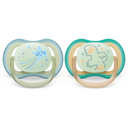 پستانک فیلیپس اونت شبرنگ کد 376/18 مناسب 0 تا 6 ماه مجموعه ۲ عددی