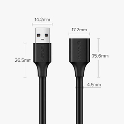 کابل افزایش طول Extension USB2.0 یوگرین مدل US103 کد 10314 طول 1 متر
