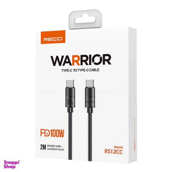 کابل تبدیل USB-C به USB-C رسی مدل RS12CC طول 2 متر