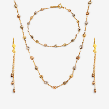 نیم ست طلا 18 عیار زنانه سین سان مدل A94