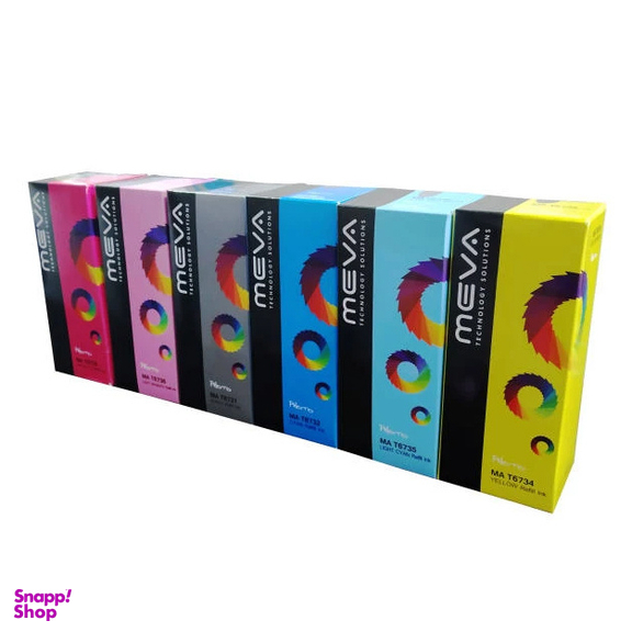 پک جوهر پرینتر میوا مدل Meva T673 مناسب اپسون مجموعه 6 عددی