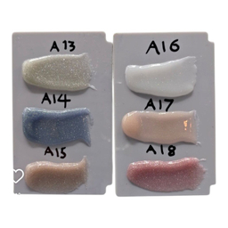 پلی ژل کاشت ناخن رینبو مدل Shining Silver کد A14 حجم 30 میلی لیتر