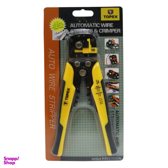 انبر سیم لخت کن تاپکس مدل 5 کاره کد YP-5IN1-200MM سایز 8 اینچ