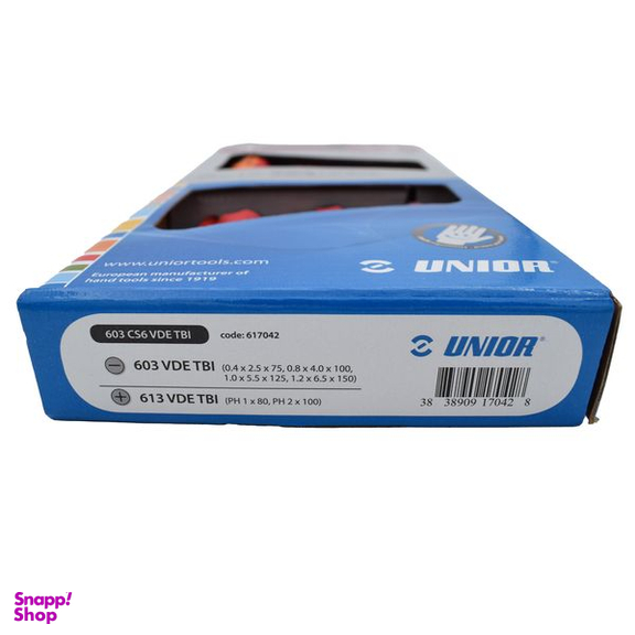 پیچ گوشتی یونیور مدل 603CS6VDE-TBI بسته 6 عددی