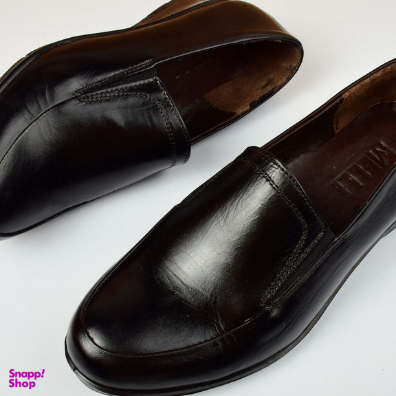 کفش طبی زنانه کفش ملی مدل چرم طبیعی مدیکال BK.4180 رنگ مشکی