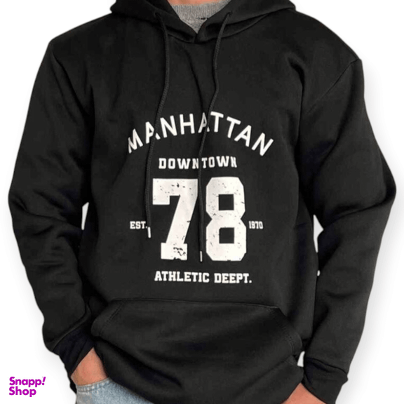 هودی زنانه اسپرت Manhattan مدل MG کد 781 رنگ مشکی