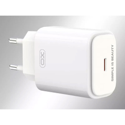 شارژ دیواری 20 وات ایکس او مدل L90B به همراه کابل دیتا Type-C به Lightning