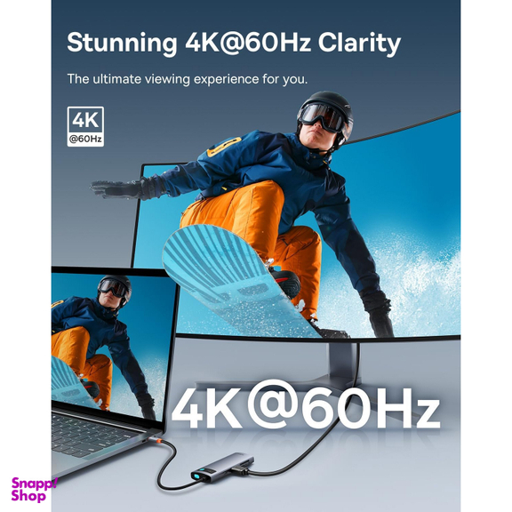 هاب 7 پورت Type-C بیسوس مدل Metal Gleam Series BS-OH146