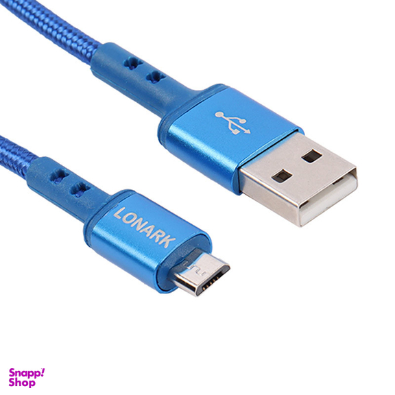کابل دیتا MicroUSB لونارک مدل Lonark LC13A 2.1A طول 1.1 متر