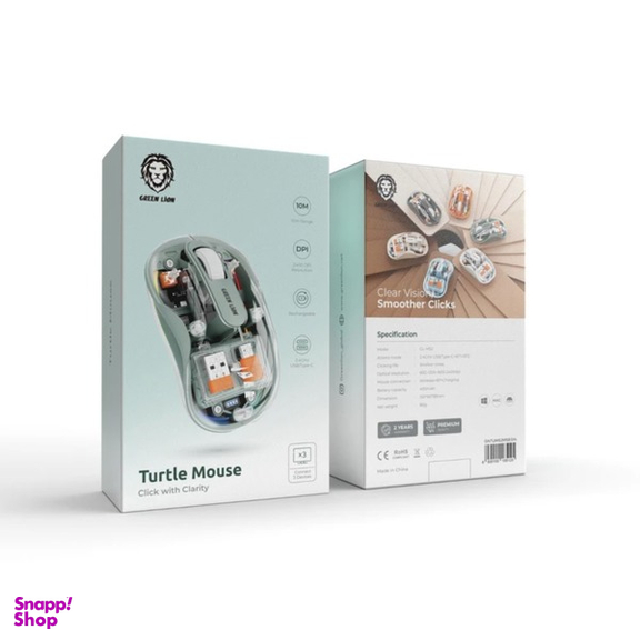 ماوس بی سیم گرین لاین مدل Turtle Mouse