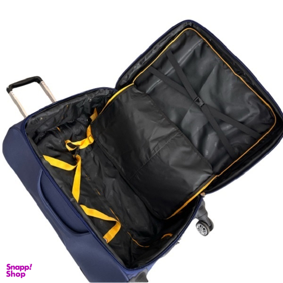 ست چمدان طرح کاترپیلار مدل CATB203B TRAVEL SENTRY SERIES مجموعه سه عددی به همراه کیف آرایشی و جا کفشی