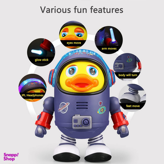 اسباب بازی ناب سل مدل اردک موزیکال طرح فضانورد SPACE DUCK DANCE