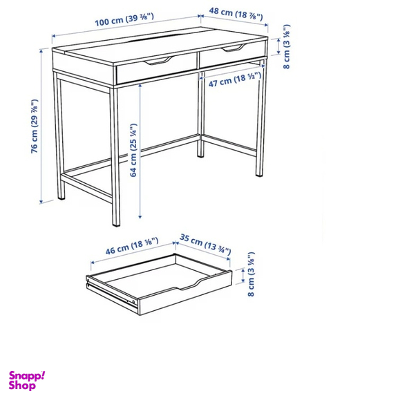 میز تحریر ایکیا مدل ALEX