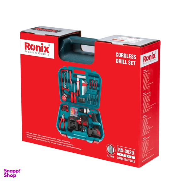 ست دریل چکشی رونیکس مدل RS-8620 مجموعه 53 عددی