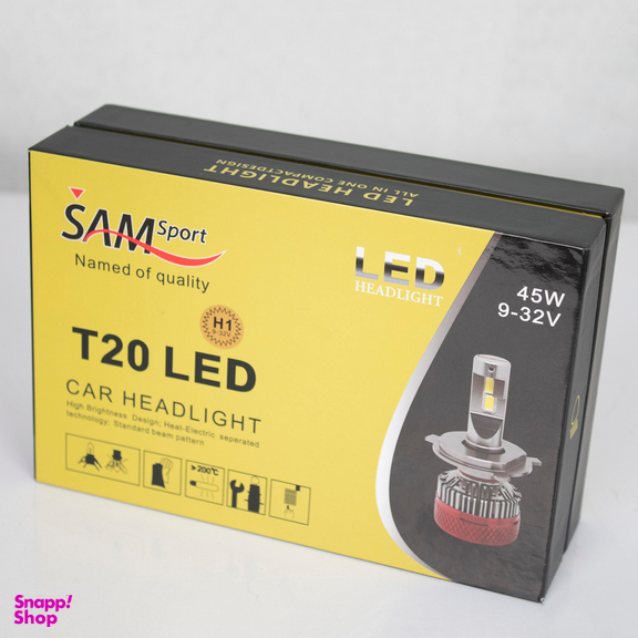 لامپ  خودرو هدلایت سام مدل T20 کد H1 بسته 2 عددی