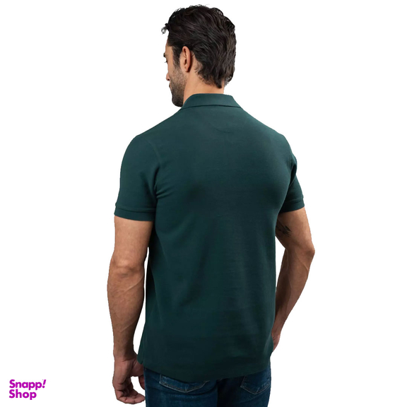 تیشرت مردانه ست من مدل یقه نیم زیپ سوزنی ساده کد TY179 رنگ یشمی
