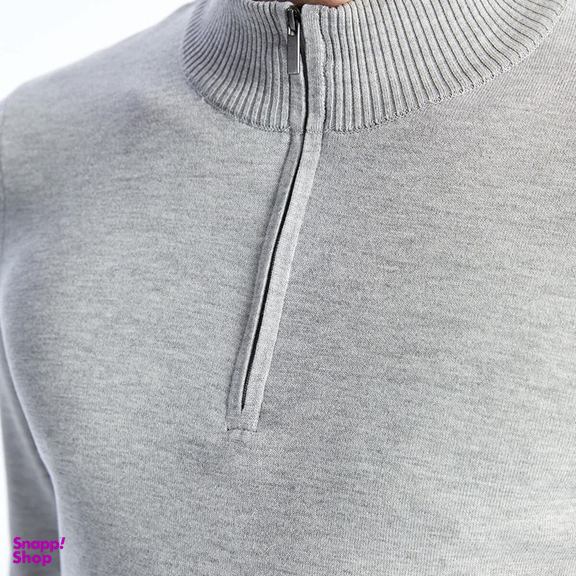 پلیور یقه ایستاده مردانه ال سی وایکیکی مدل سوپر تریکو سافت