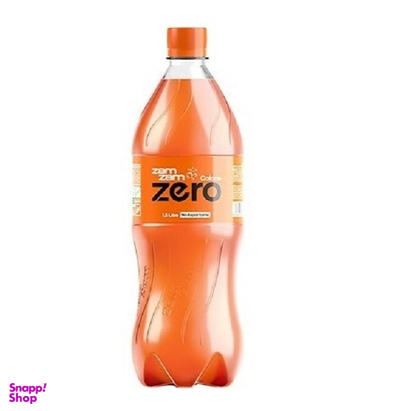 نوشابه گازدار زیرو زمرم با طعم پرتقال حجم 1500 میلی لیتر بسته 6 عددی