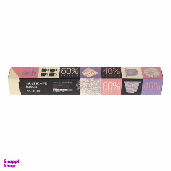 کپسول قهوه 40-60 مولتی کافه بسته 10 عددی