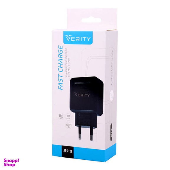 شارژر دیواری وریتی مدل AP 2121 به همراه کابل Micro-USB