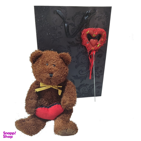 عروسک خرس کد a130 به همراه پاکت هدیه