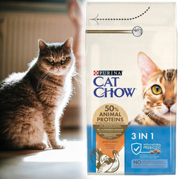 غذای خشک گربه بالغ پورینا مدل Cat Chow وزن 1.5 کیلوگرم