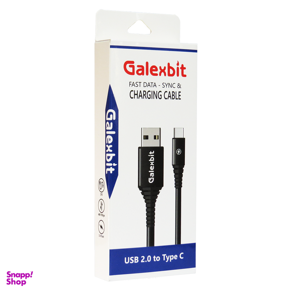 کابل شارژ و انتقال داده USB 2.0 به Type C گلکسبیت طول 1 متر