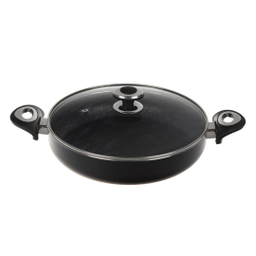 تابه دو دسته درب دار زرساب مدل گرانیتا سایز 28