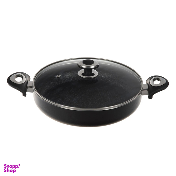 تابه دو دسته درب دار زرساب مدل گرانیتا سایز 28