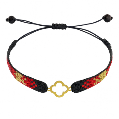 دستبند طلا 18 عیار زنانه طرح ونکلیف کد 1447