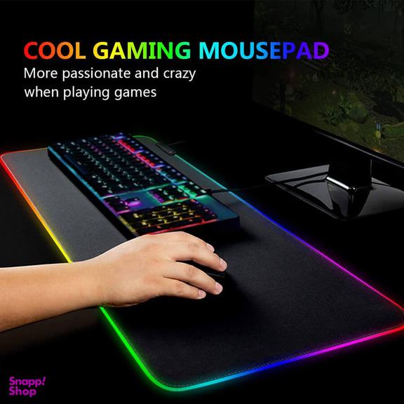 ماوس پد مخصوص بازی مدل RGB 80x30