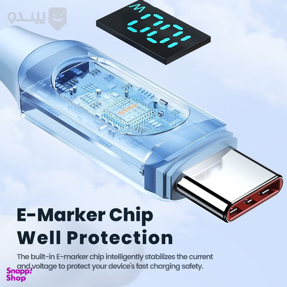 کابل دیتا 100 وات توکی مدل TQ-X55 طول 1 متر