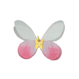 پلاک گردنبند طلا 18 عیار زنانه مدل پروانه کد 1024