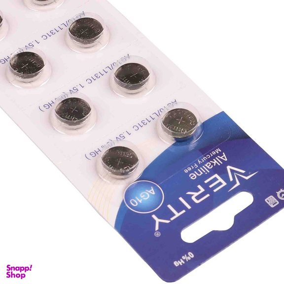 باتری ساعت وریتی مدل AG10 / LR1130 / 390 بسته 10 عددی