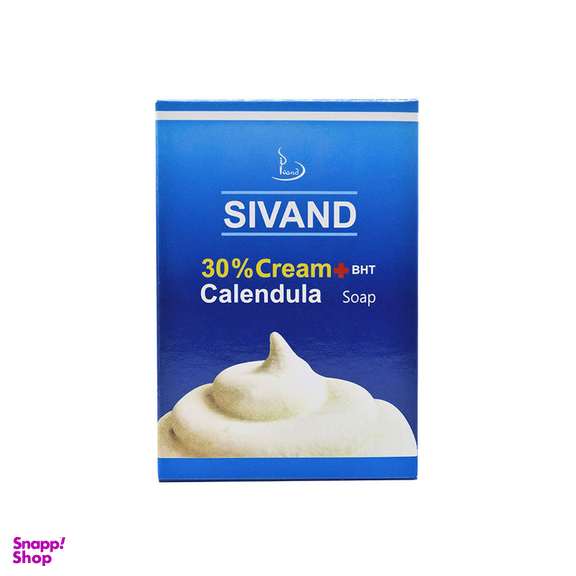 صابون سیوند مدل Calendula و Cream 30% وزن ۹۰ گرم