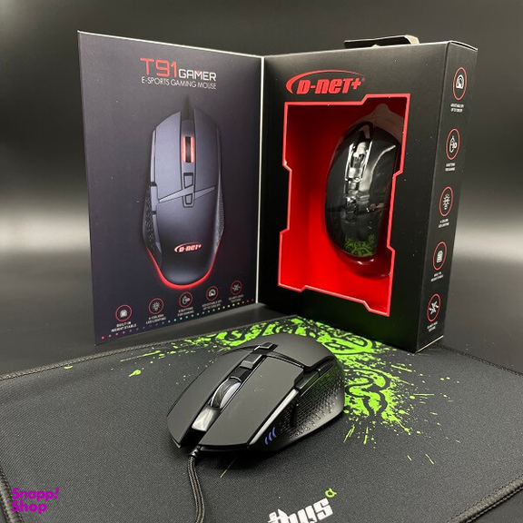 ماوس با سیم مخصوص بازی دی نت مدل T91 Gamer