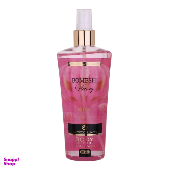 بادی اسپلش زنانه وودلایک مدل BOMBSHI حجم 250 میلی لیتر