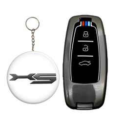 کاور سوئیچ خودرو کالانیکس مدل COV-X5NEW-100228 طرح فلزی به همراه جاسوئیچی مناسب کی ام سی X5 مدل جدید