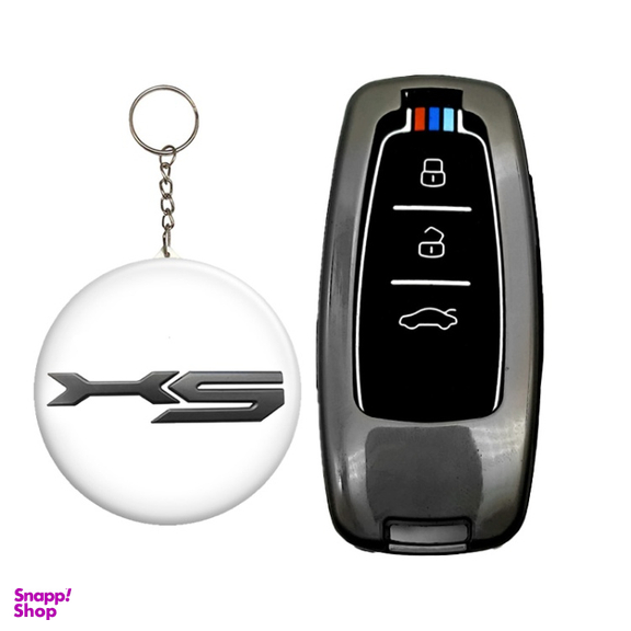 کاور سوئیچ خودرو کالانیکس مدل COV-X5NEW-100228 طرح فلزی به همراه جاسوئیچی مناسب کی ام سی X5 مدل جدید