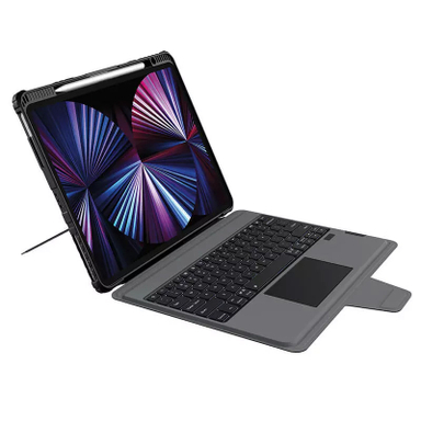 کیف کلاسوری کیبورد دار نیلکین مدل Bumper Combo Backlit Keyboard مناسب برای تبلت اپل  iPad Pro 12.9 2022/ iPad Pro 12.9 2021/ iPad Pro 12.9 2020