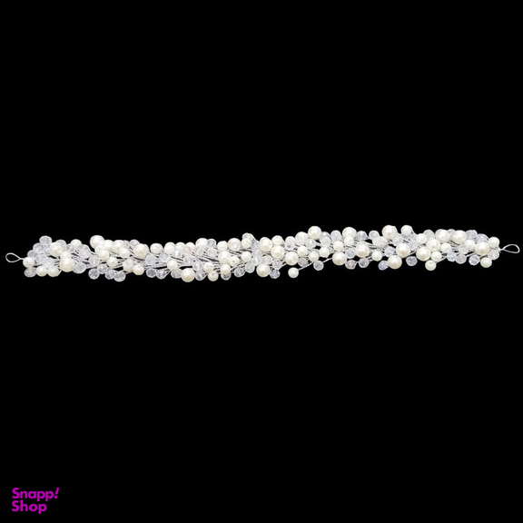 ریسه مو زنانه مدل مرواریدی کریستالی کد RMKS